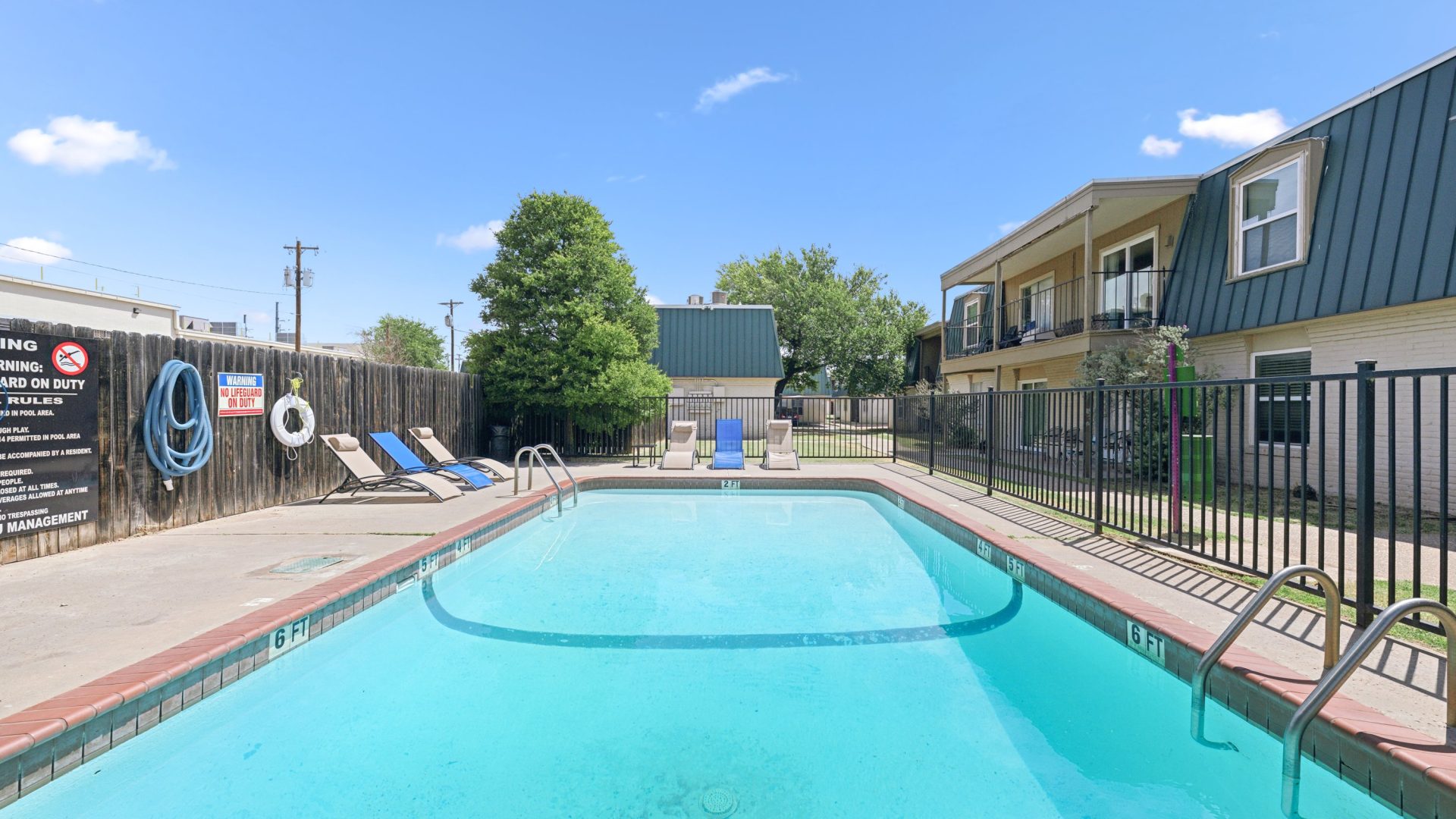 the pool at The Crestwood Terrace