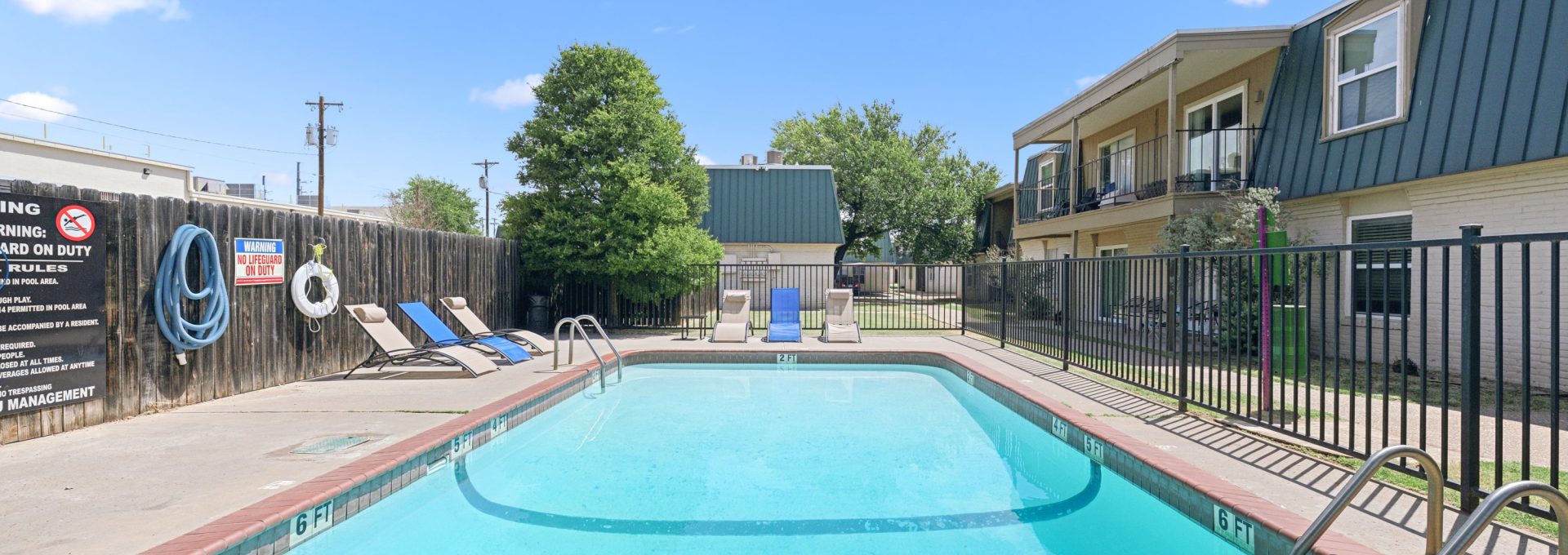 the pool at The Crestwood Terrace